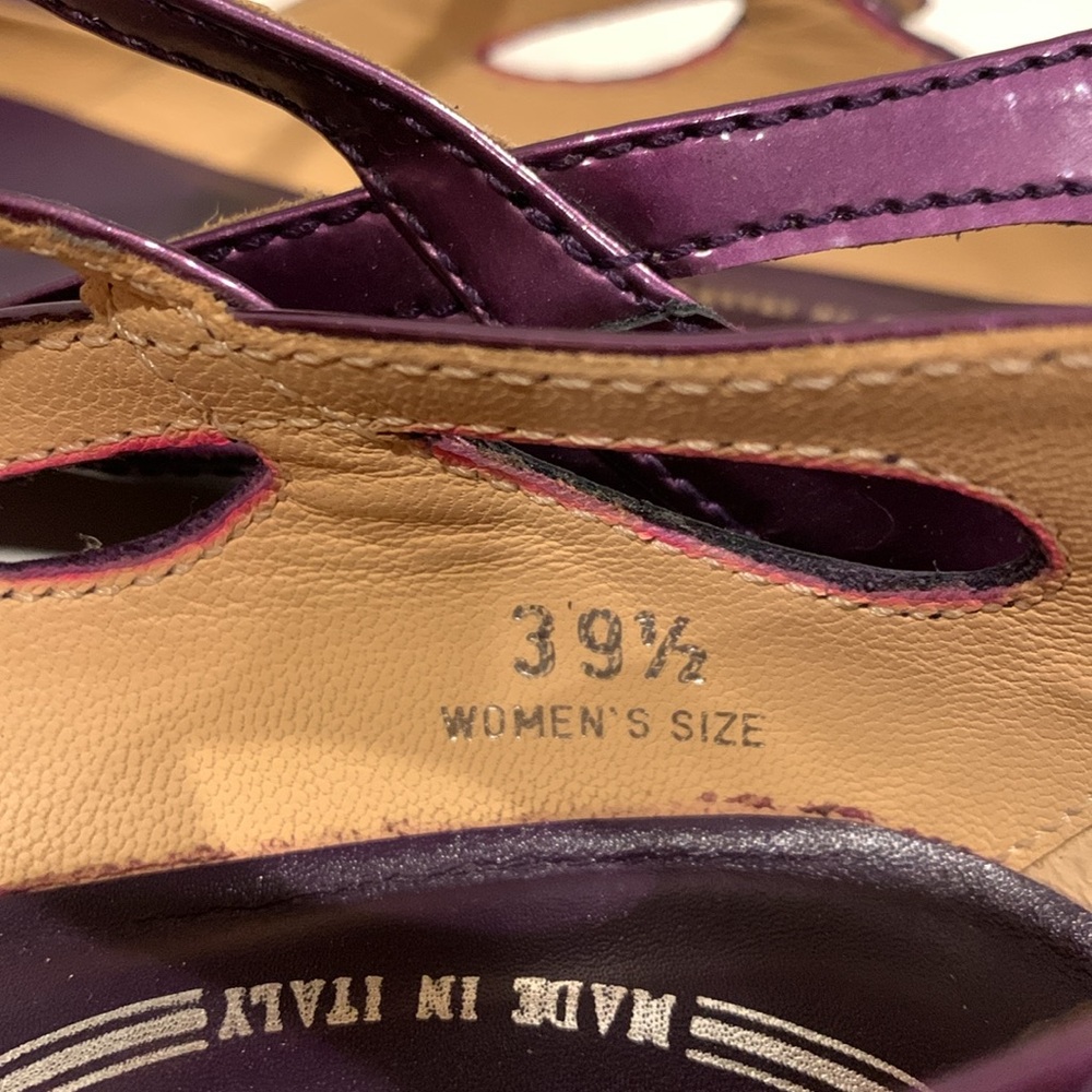Tod's Purple Flats with Ankle Strap 9.5 - Picture 7 of 8